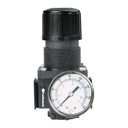 Arrow Pneumatics Pneumasterair Regulator W/ Gauge, 1/2" ARRPR354G